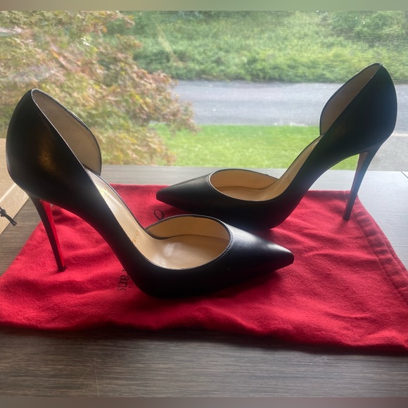 Christian Louboutin Iriza 100mm Eu 38.5 Black - worn 1x 🔥 - Picture 3 of 15